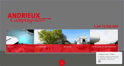 Desktop Screenshot of andrieuxcampingcars.fr
