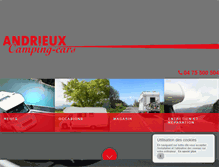 Tablet Screenshot of andrieuxcampingcars.fr